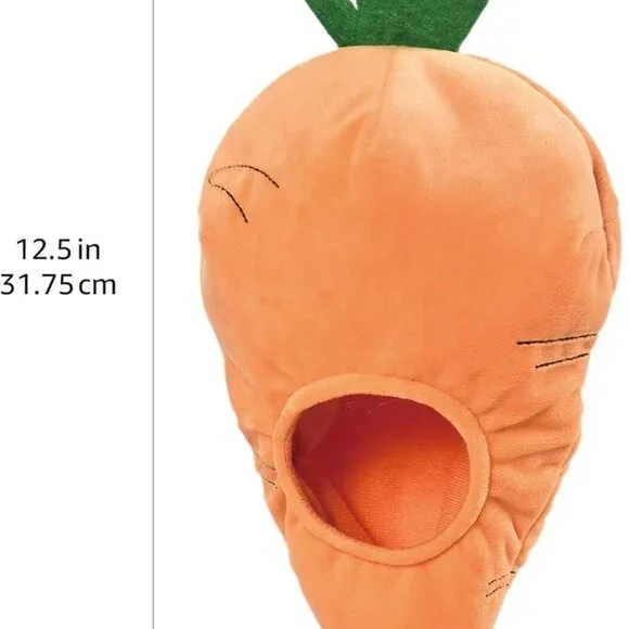 Hide and Seek Squeaky Dog Plush Toy, Rabbit and Carrot, Orange and White, 5 Pack - Picture 5 of 16